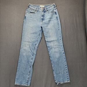 Pacsun Mom Jean Womens 26 (26x26) Blue Medium Wash Ankle Retro Cotton Casual